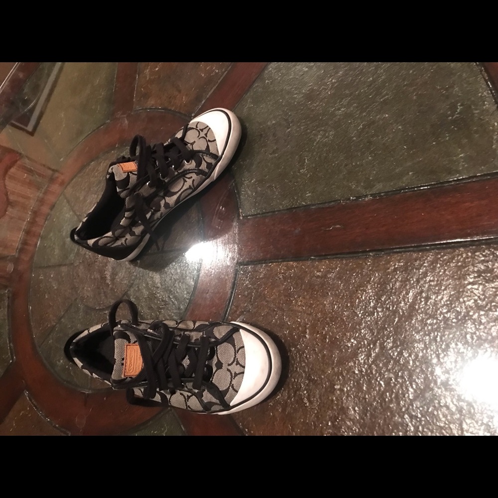 Black Coach Tennis Shoes
